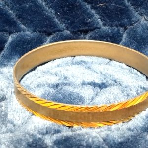 Monet gold tone bangle